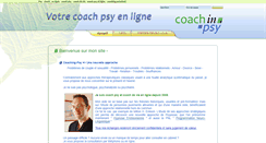 Desktop Screenshot of coach-in-psy.fr